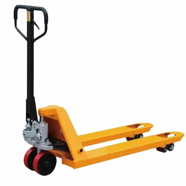 Manual pallet truck for warehouse material handling